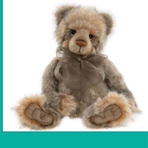Cuddly Plush Bear - Brown and Gray